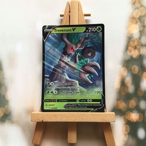 Thẻ hình Pokemon Trevenant V 013/203 - Lá bài lẻ Evolving Skies Ultra Rare tiếng Anh chính hãng