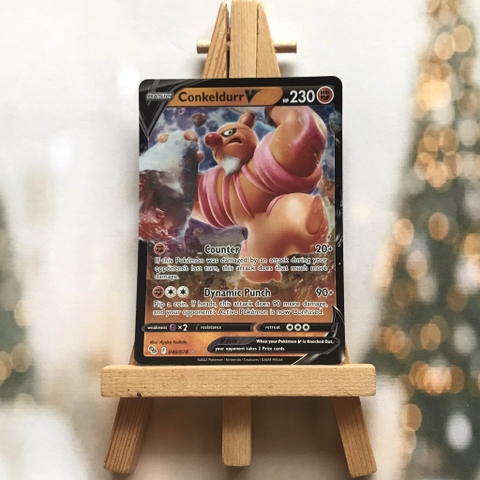 Thẻ hình Conkeldurr V 040/078 - Lá bài lẻ Pokemon Go Ultra Rare tiếng Anh chính hãng