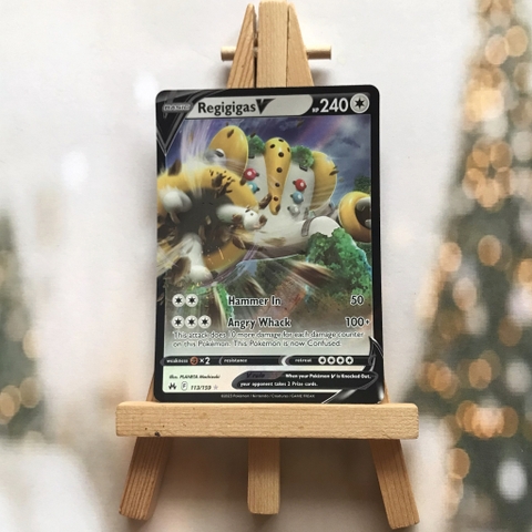Thẻ hình Pokemon Regigigas V 113/159 - Lá bài lẻ Crown Zenith Ultra Rare tiếng Anh chính hãng