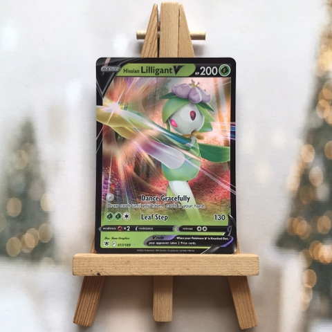 Thẻ hình Pokemon Hisuian Lilligant V 017/189 - Lá bài lẻ Astral Radiance Ultra Rare tiếng Anh chính hãng