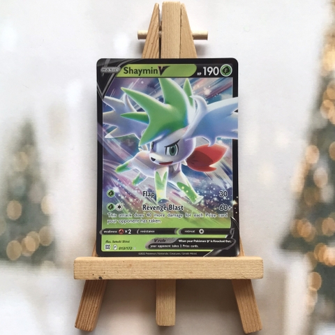 Thẻ hình Pokemon Shaymin V 013/172 - Lá bài lẻ Brilliant Stars Ultra Rare tiếng Anh chính hãng