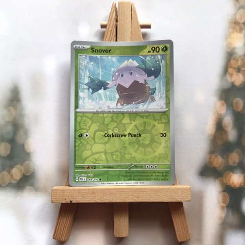 Thẻ hình Pokemon Snover 010/193 - Lá bài lẻ Scarlet & Violet: Paldea Evolved Uncommon Reverse Holo tiếng Anh chính hãng