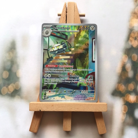 Thẻ hình Pokemon Ferrothorn 209/182 - Lá bài lẻ Paradox Rift Illustration Rare tiếng Anh chính hãng