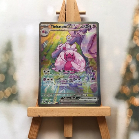 Thẻ hình Pokemon Tinkaton ex 262/193 - Lá bài Scarlet&Violet Paldea Evolved Special Illustrion Rare tiếng Anh chính hãng