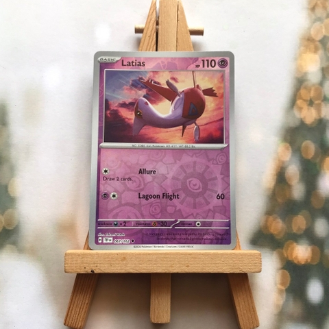 Thẻ hình Pokemon Latias 067/162 - Lá bài lẻ Scarlet & Violet: Temporal Forces Uncommon Reverse Holo tiếng Anh chính hãng