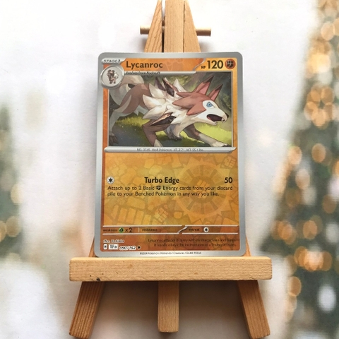 Thẻ hình Pokemon Lycanroc 090/162 - Lá bài lẻ Temporal Forces Uncommon Reverse Holo tiếng Anh chính hãng