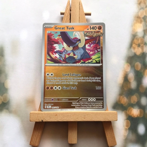 Thẻ hình Pokemon Great Tusk 097/162 - Lá bài lẻ Temporal Forces Uncommon Reverse Holo tiếng Anh chính hãng