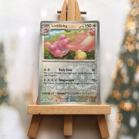 Thẻ hình Pokemon Lickilicky 125/162 - Lá bài lẻ Temporal Forces Common Reverse Holo tiếng Anh chính hãng