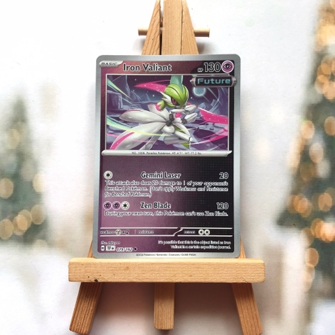 Thẻ hình Pokemon Iron Valiant 079/162 - Lá bài lẻ Temporal Forces Uncommon Reverse Holo tiếng Anh chính hãng