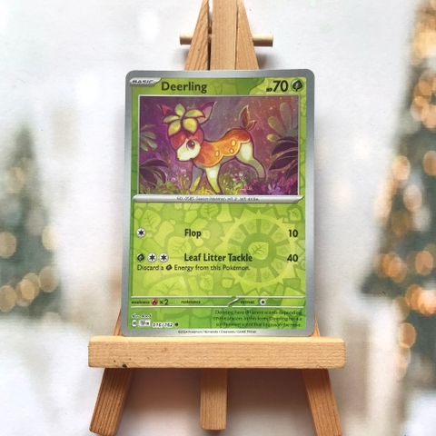 Thẻ hình Pokemon Deerling 016/162 - Lá bài lẻ Temporal Forces Common Reverse Holo tiếng Anh chính hãng