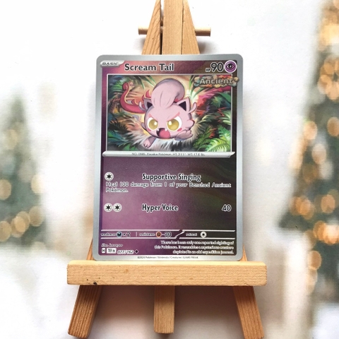 Thẻ hình Pokemon Scream Tail 077/162 - Lá bài lẻ Temporal Forces Uncommon Reverse Holo tiếng Anh chính hãng