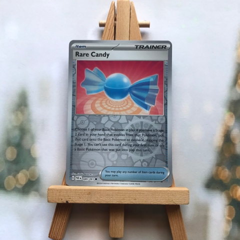 Thẻ hình Pokemon Rare Candy 089/091 - Lá bài lẻ Paldean Fates Common Reverse Holo tiếng Anh chính hãng