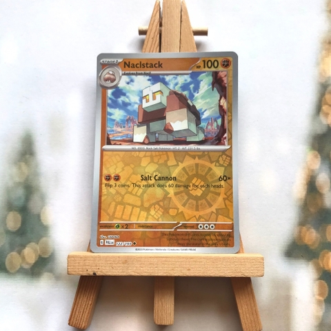 Thẻ hình Pokemon Naclstack 122/193 - Lá bài lẻ Paldea Evolved Uncommon Reverse Holo tiếng Anh chính hãng