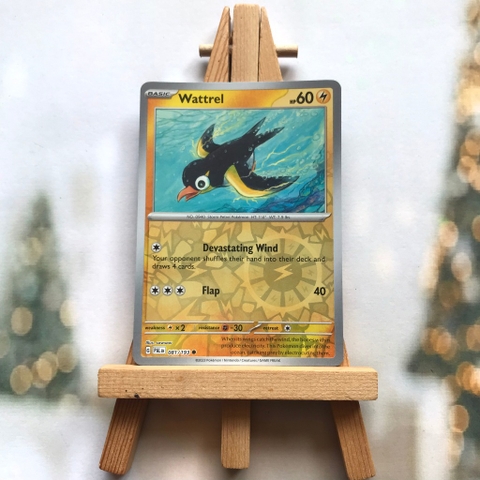 Thẻ hình Pokemon Wattrel 081/193 - Lá bài lẻ Scarlet & Violet: Paldea Evolved Common Reverse Holo tiếng Anh chính hãng