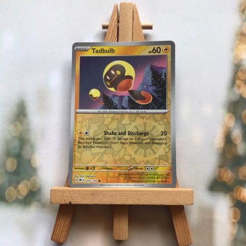 Thẻ hình Pokemon Tadbulb 076/197 - Lá bài lẻ Obsidian Flames Common Reverse Holo tiếng Anh chính hãng