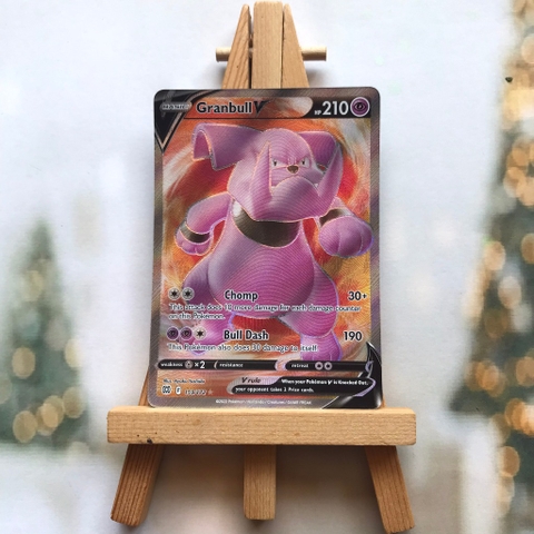 Thẻ hình Pokemon Granbull V 159/172 - Lá bài lẻ Full Art Ultra Rare tiếng Anh chính hãng