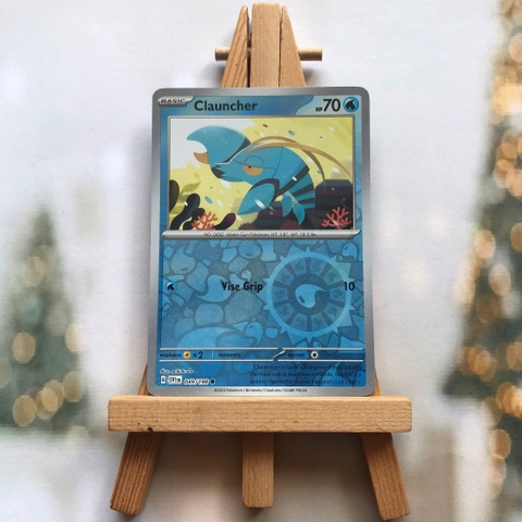 Thẻ hình Pokemon Clauncher 049/198 - Lá bài lẻ Scarlet & Violet Base Set Common Reverse Holo tiếng Anh chính hãng