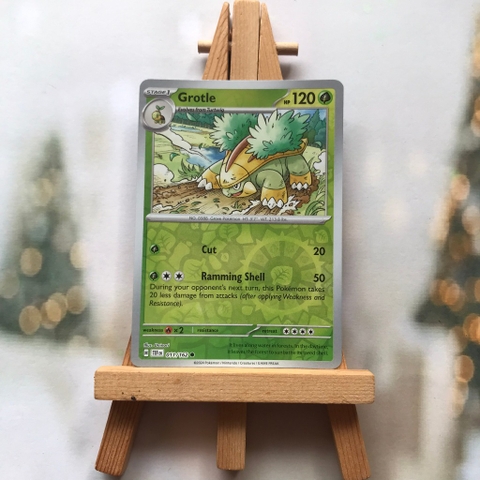 Thẻ hình Pokemon Grotle 011/162 - Lá bài lẻ Temporal Forces Common Reverse Holo tiếng Anh chính hãng