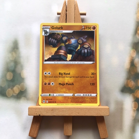 Thẻ hình Pokemon Golurk 083/172 - Lá bài lẻ Rare Reverse Holo tiếng Anh chính hãng