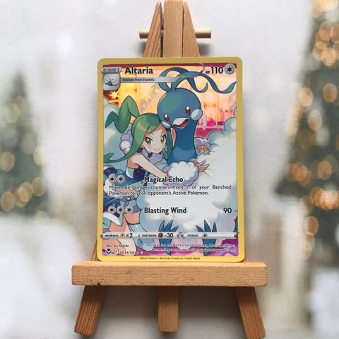Thẻ hình Pokemon Altaria TG11/TG30 - Lá bài lẻ Holo Rare tiếng Anh chính hãng