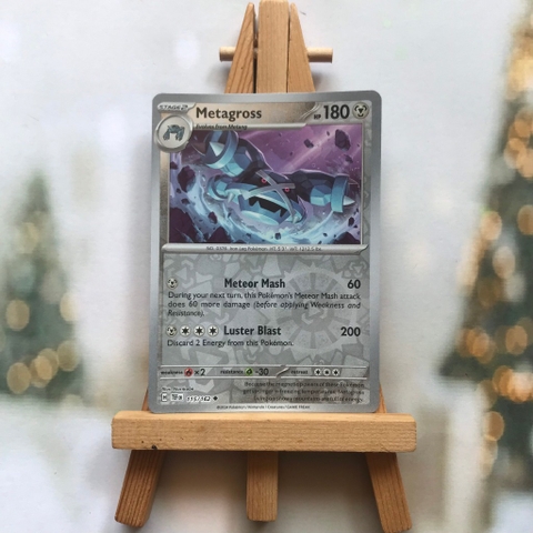Thẻ hình Pokemon Metagross 115/162 - Lá bài lẻ Temporal Forces Uncommon Reverse Holo tiếng Anh chính hãng