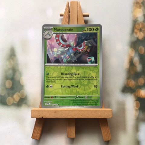 Thẻ hình Pokemon Masquerain 002/182 - Lá bài lẻ Paradox Rift Uncommon Reverse Holo tiếng Anh chính hãng