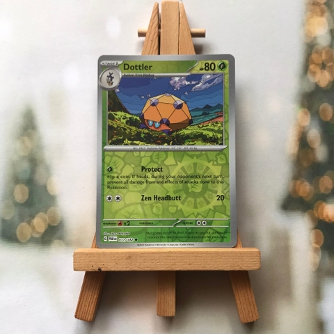 Thẻ hình Pokemon Dottler 011/182 - Lá bài lẻ Paradox Rift Common Reverse Holo tiếng Anh chính hãng
