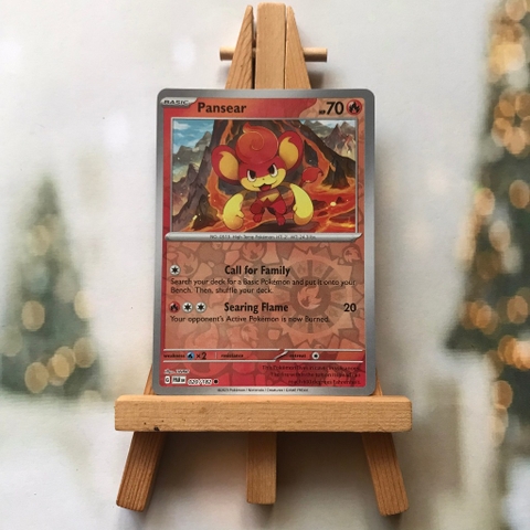 Thẻ hình Pokemon Pansear 020/182 - Lá bài lẻ Paradox Rift Common Reverse Holo tiếng Anh chính hãng