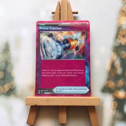 Thẻ hình Pokemon Prime Catcher 157/162 - Lá bài lẻ Scarlet & Violet: Temporal Forces Ace Spec Rare tiếng Anh chính hãng