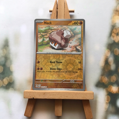 Thẻ hình Pokemon Nacli 101/182 - Lá bài lẻ Paradox Rift Common Reverse Holo tiếng Anh chính hãng