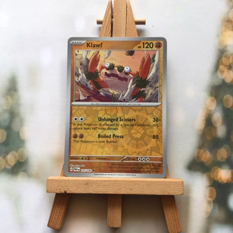 Thẻ hình Pokemon Klawf 105/182 - Lá bài lẻ Paradox Rift Uncommon Reverse Holo tiếng Anh chính hãng