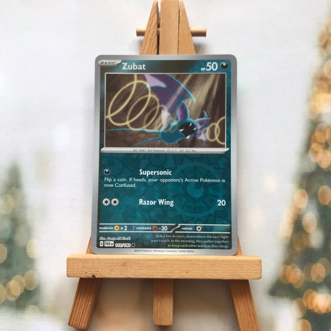 Thẻ hình Pokemon Zubat 110/182 - Lá bài lẻ Paradox Rift Common Reverse Holo tiếng Anh chính hãng