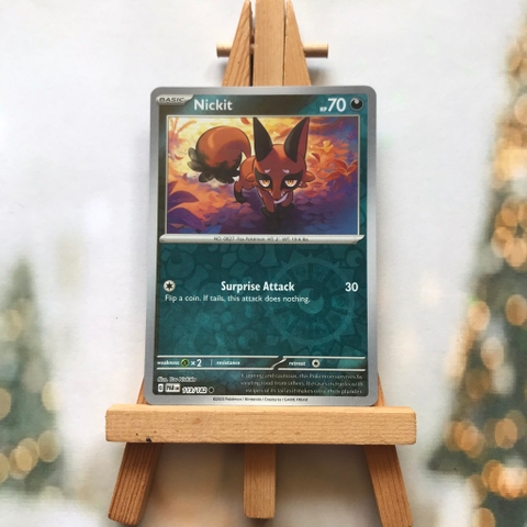 Thẻ hình Pokemon Nickit 119/182 - Lá bài lẻ Paradox Rift Common Reverse Holo tiếng Anh chính hãng