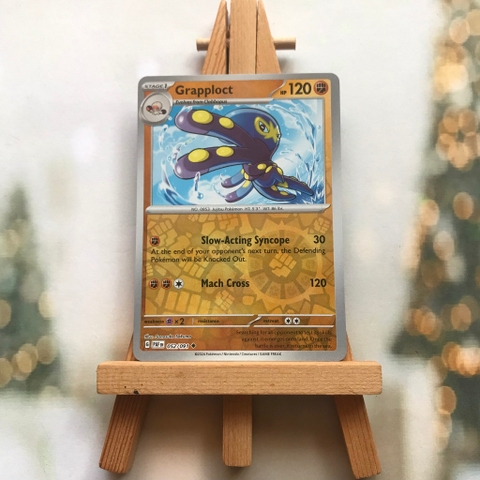 Thẻ hình Pokemon Grapploct 052/091 - Lá bài lẻ Paldean Fates Uncommon Reverse Holo tiếng Anh chính hãng