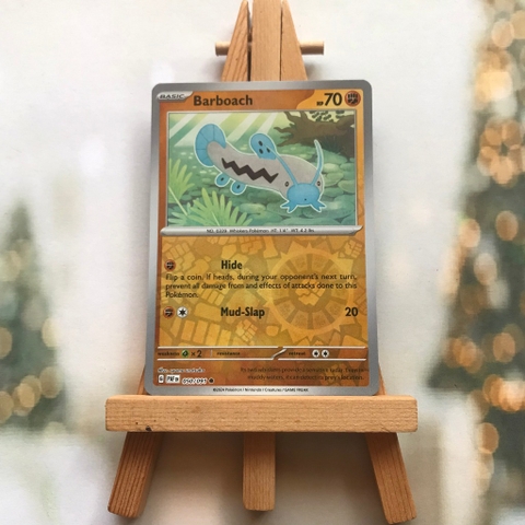 Thẻ hình Pokemon Barboach 050/091 - Lá bài lẻ Paldean Fates Common Reverse Holo tiếng Anh chính hãng