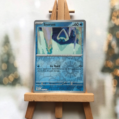 Thẻ hình Pokemon Snorunt 037/182 - Lá bài lẻ Paradox Rift Common Reverse Holo tiếng Anh chính hãng