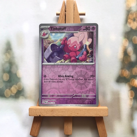 Thẻ hình Pokemon Tinkatuff 084/182 - Lá bài lẻ Paradox Rift Common Reverse Holo tiếng Anh chính hãng