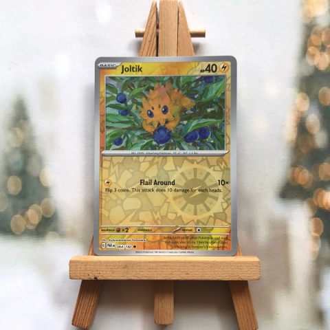 Thẻ hình Pokemon Joltik 064/182 - Lá bài lẻ Paradox Rift Common Reverse Holo tiếng Anh chính hãng