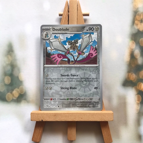 Thẻ hình Pokemon Doublade 133/182 - Lá bài lẻ Paradox Rift Common Reverse Holo tiếng Anh chính hãng