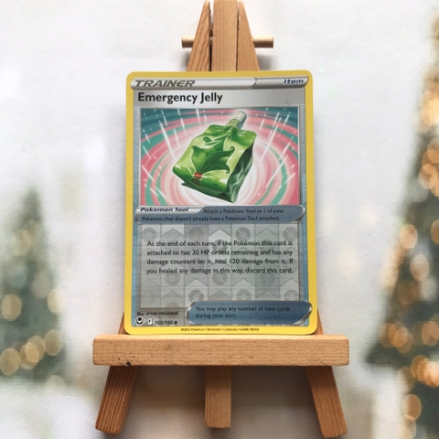 Thẻ hình Pokemon Emergency Jelly 155/195 - Lá bài Silver Tempest Uncommon Reverse Holo tiếng Anh chính hãng