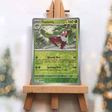 Thẻ hình Pokemon Tsareena 018/197 - Lá bài lẻ Obsidian Flames Reverse Holo tiếng Anh chính hãng