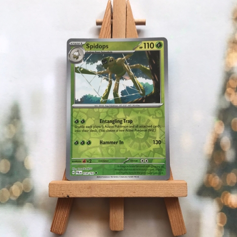 Thẻ hình Pokemon Spidops 018/193 - Lá bài lẻ Scarlet & Violet: Paldea Evolved Uncommon Reverse Holo tiếng Anh chính hãng