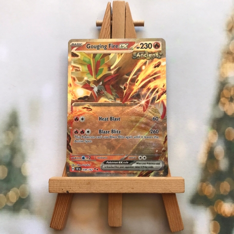 Thẻ hình Pokemon Gouging Fire ex 038/162 - Lá bài Scarlet & Violet: Temporal Forces Ultra Rare tiếng Anh chính hãng