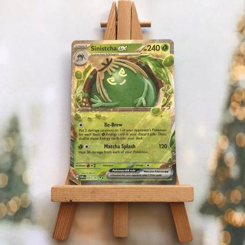 Thẻ hình Pokemon Sinistcha ex 023/167 - Lá bài Scarlet & Violet: Twilight Masquerade Ultra Rare tiếng Anh chính hãng