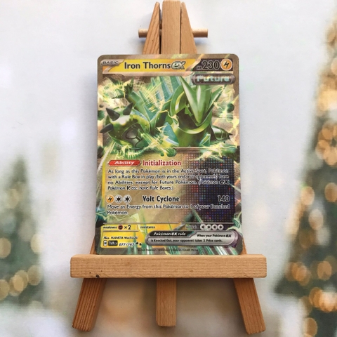 Thẻ hình Pokemon Iron Thorns ex 077/167 - Lá bài lẻ Twilight Masquerade Ultra Rare tiếng Anh chính hãng
