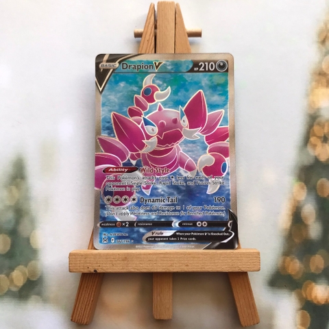 Thẻ hình Pokemon Drapion V 182/196 - Lá bài lẻ Lost Origin Full Art Ultra Rare tiếng Anh chính hãng