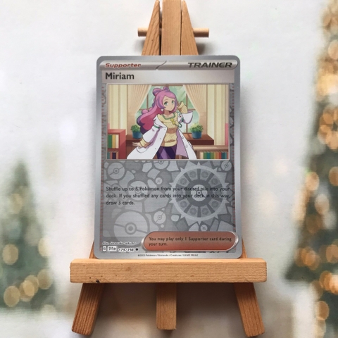 Thẻ hình Pokemon Miriam 179/198 - Lá bài Scarlet & Violet Base Set Uncommon Reverse Holo tiếng Anh chính hãng