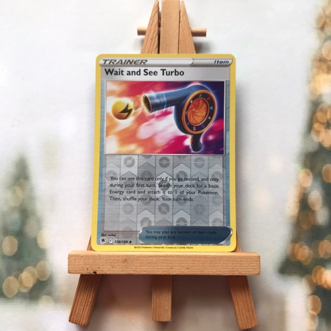 Thẻ hình Pokemon Wait and See Turbo 158/189 - Lá bài lẻ Astral Radiance Reverse Holo tiếng Anh chính hãng