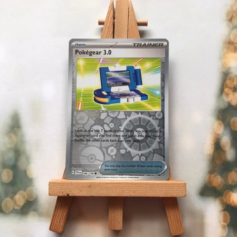 Thẻ hình Pokemon Pokegear 3.0 186/198 - Lá bài lẻ Scarlet Violet Base Set Common Reverse Holo tiếng Anh chính hãng