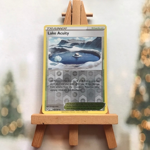 Thẻ hình Pokemon Lake Acuity 160/196 - Lá bài Lost Origin Uncommon Reverse Holo tiếng Anh chính hãng